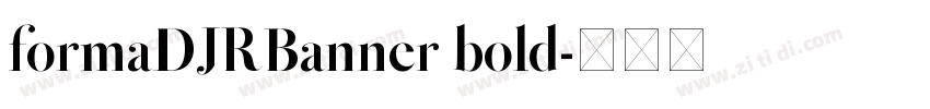 formaDJRBanner bold字体转换